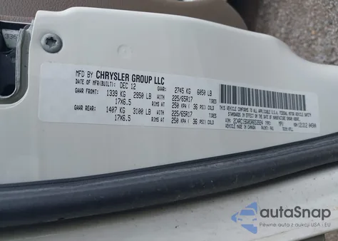 2013 Chrysler Town & Country Touring from USA, damaged, VIN 2C4RC1BG0DR653924